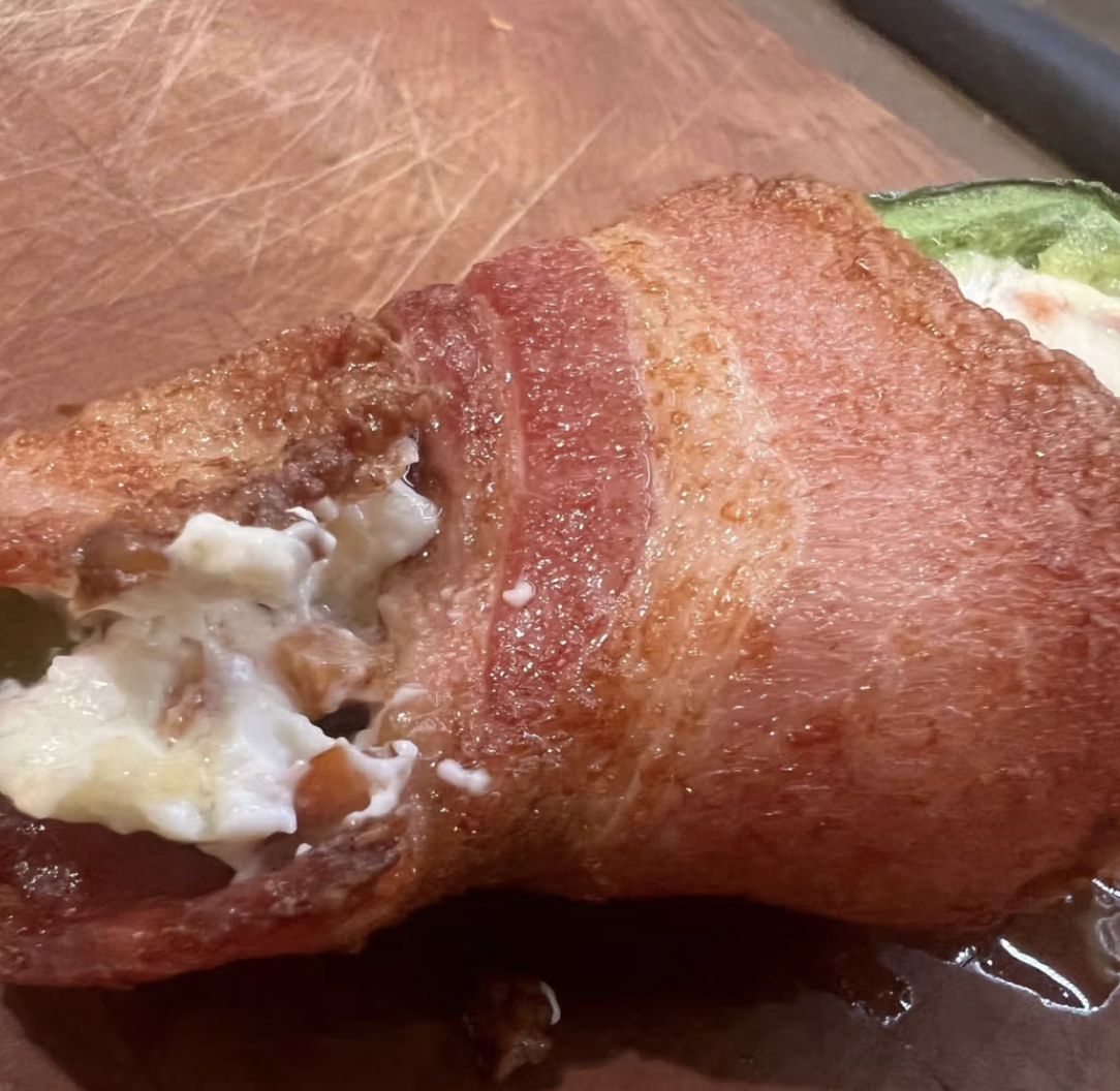 Bacon Wrapped Smoked Salmon Poppers