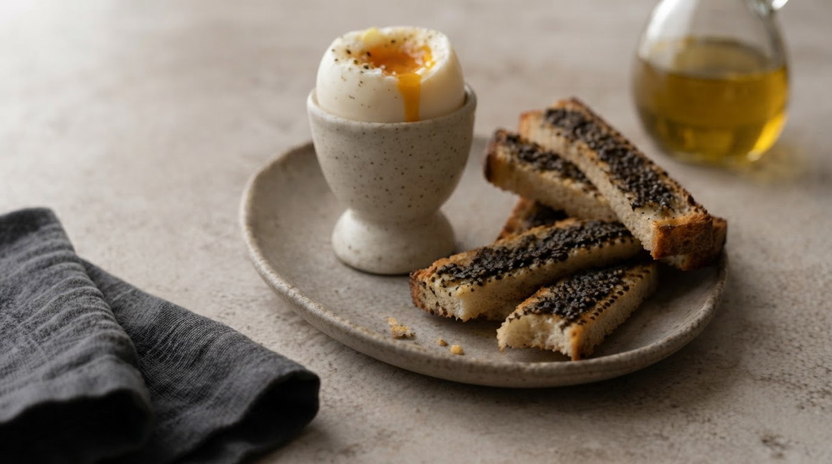 Soft-Boiled Egg with Plantin Truffle Quintessence