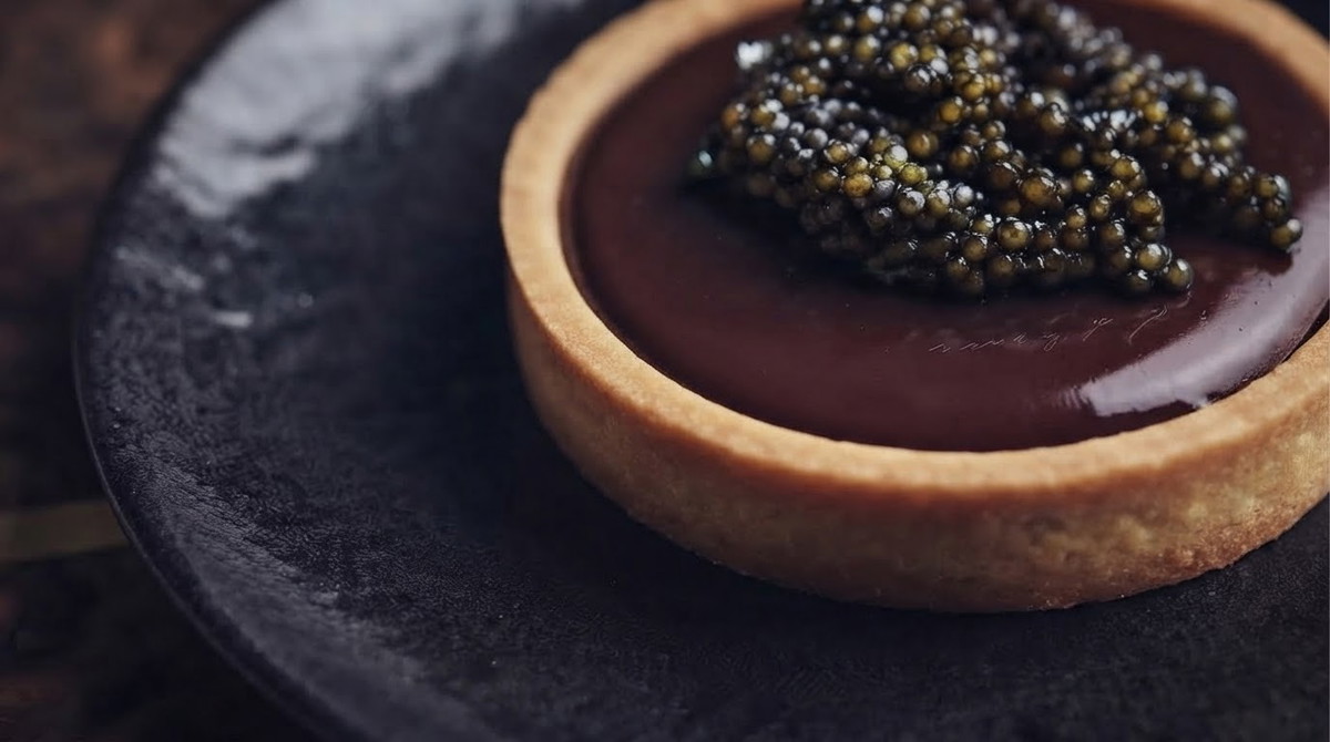 Chocolate and Caviar Tartlet