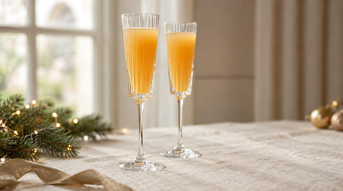 Bellini Mocktail : White Peach and Pinot Noir