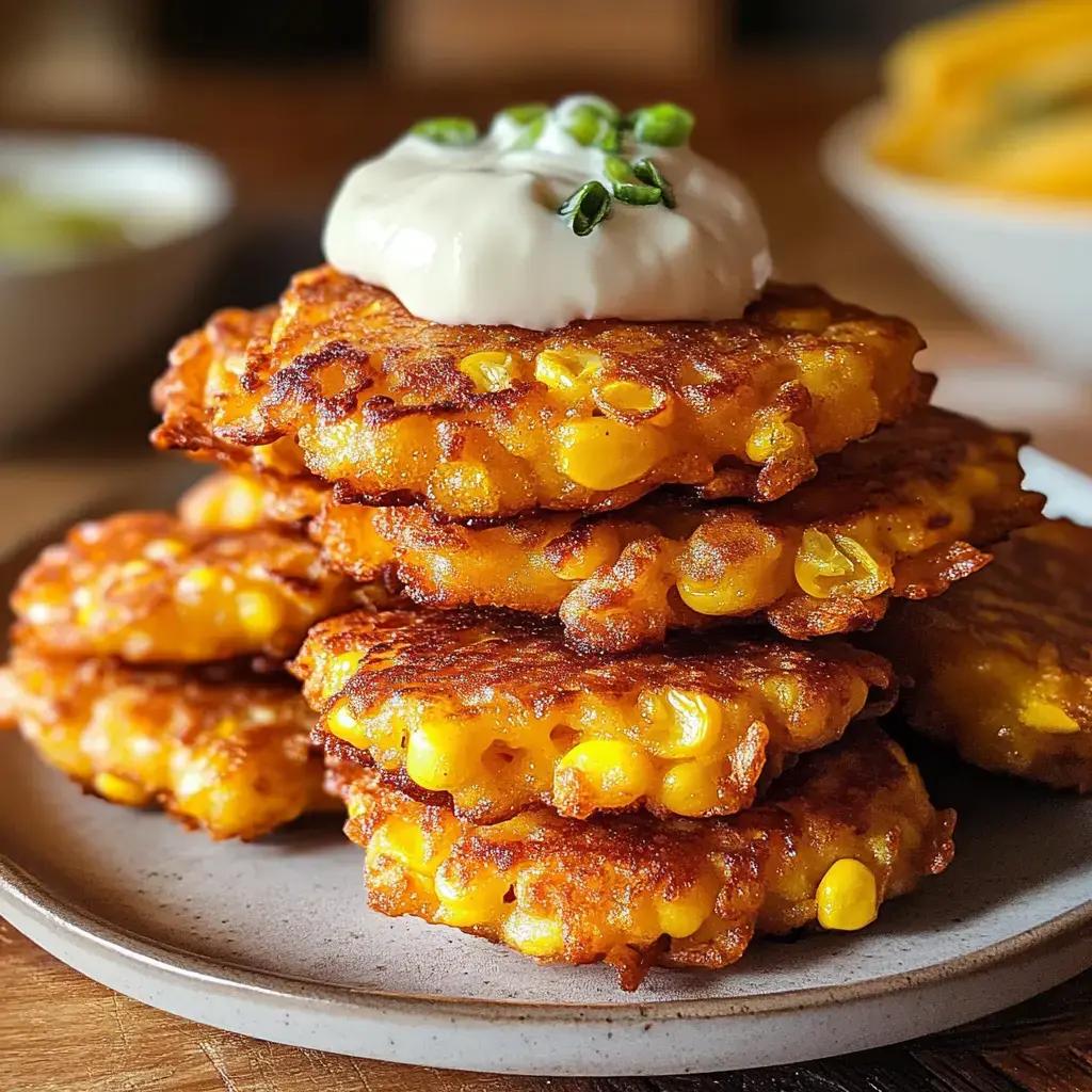 Sweet Heat Cheddar Corn Fritters