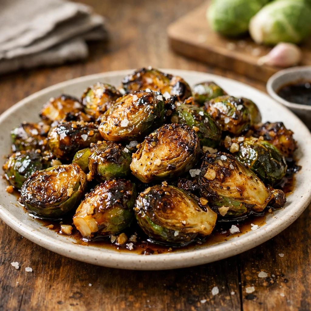 Maple-Habanero Crispy Brussels Sprouts