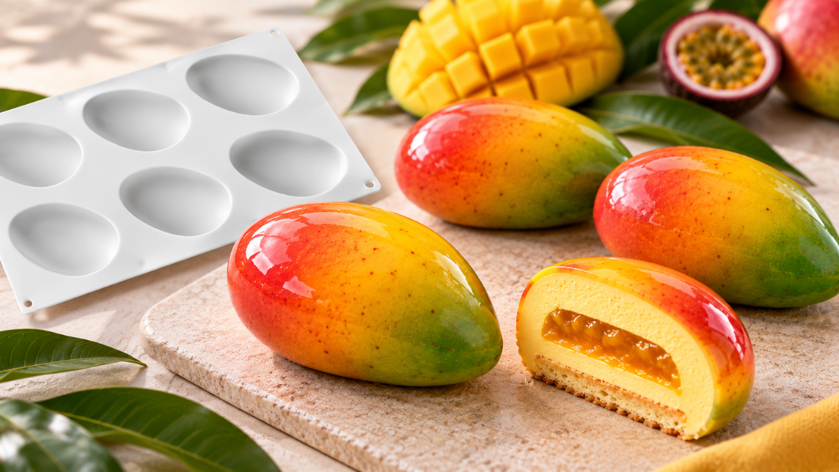 Trompe-l’œil mangue : 6 entremets mangue-passion