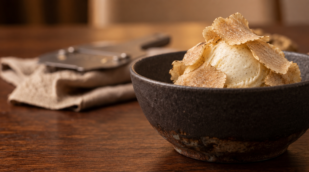 White Truffle & Vanilla Ice Cream