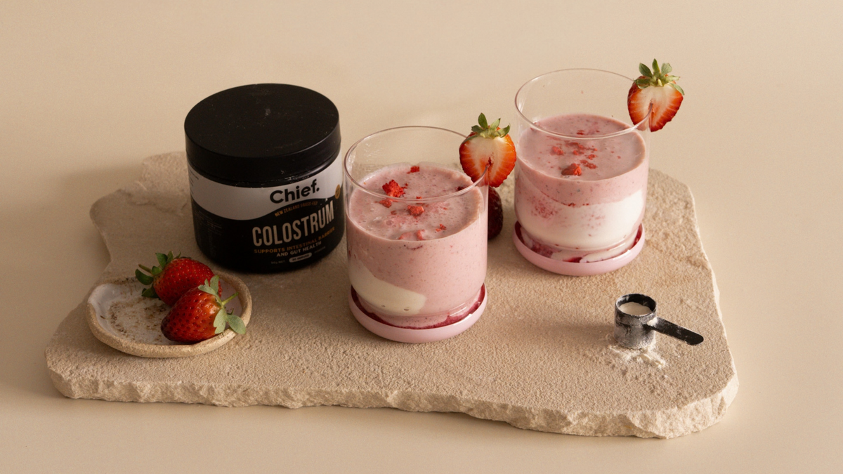 Strawberries & Cream Gut-Healing Smoothie