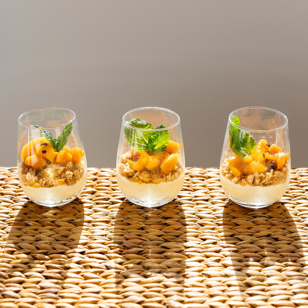 Peach Cheesecake Parfaits