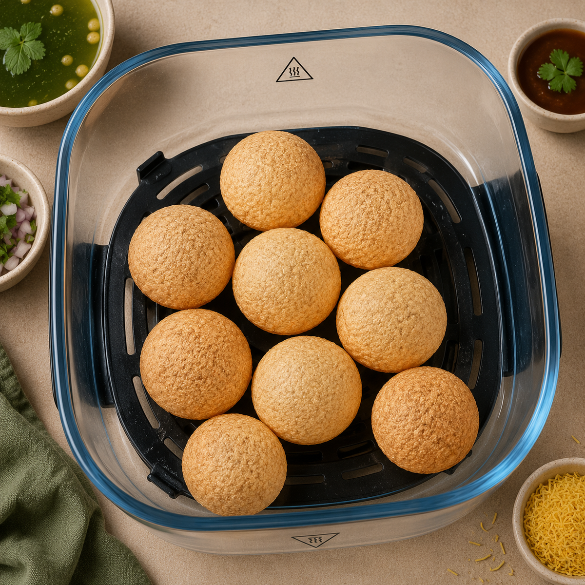 Pani Puri Pellets Air Fryer Recipe