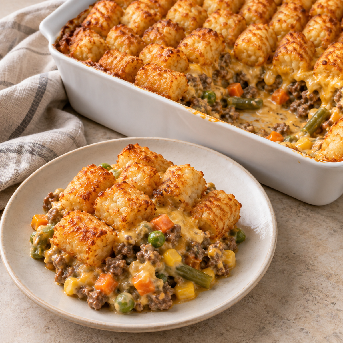 Cheesy Tot Casserole