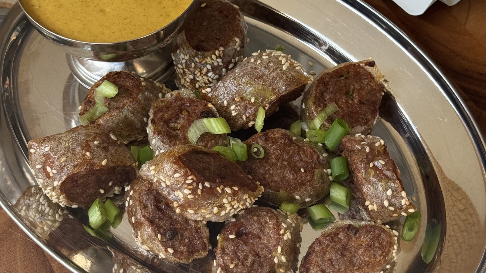 Image of Curried Sausage Rice Paper Bites