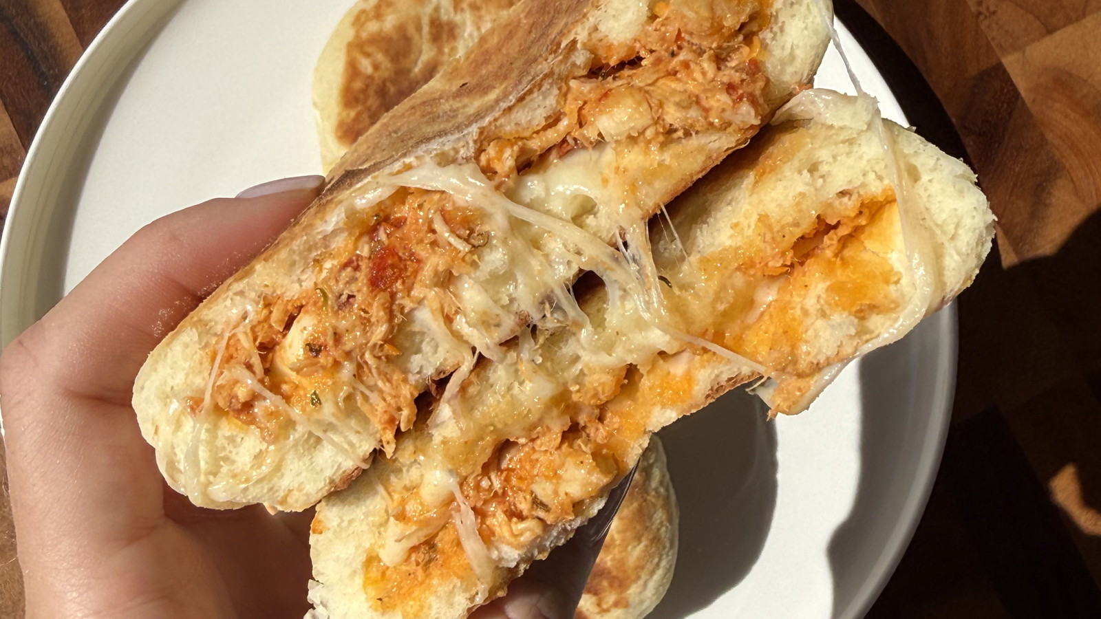 Marry Me Chicken Stuffed Flatbread