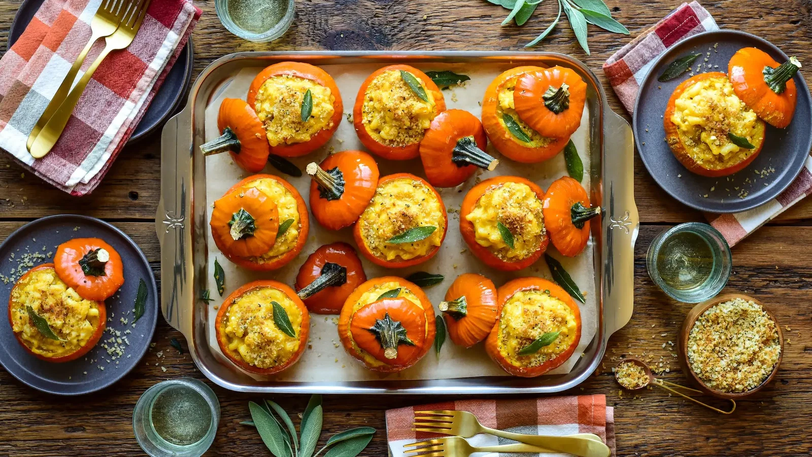 Image of Baked Mini Pumpkin Mac & Cheese