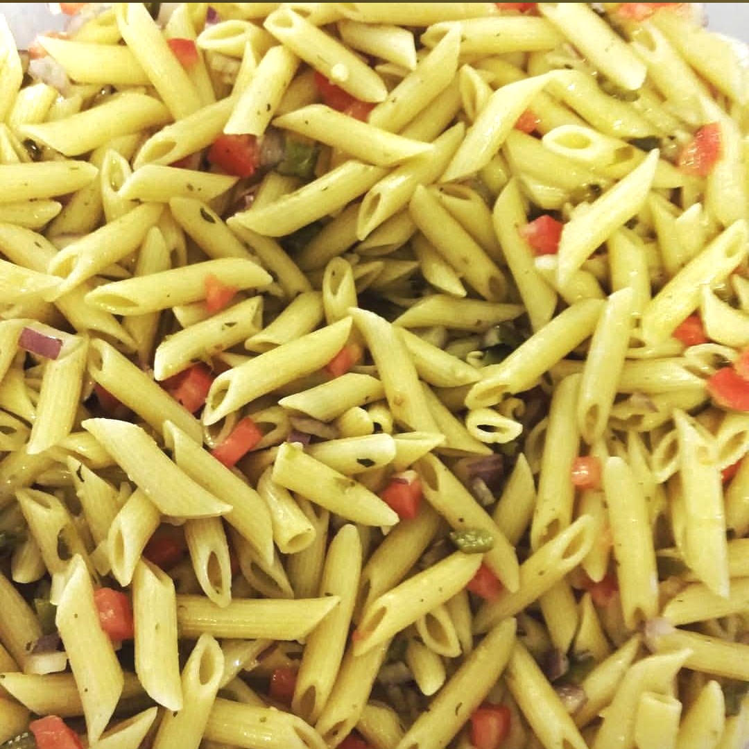 Poblano Pepper Pasta Salad