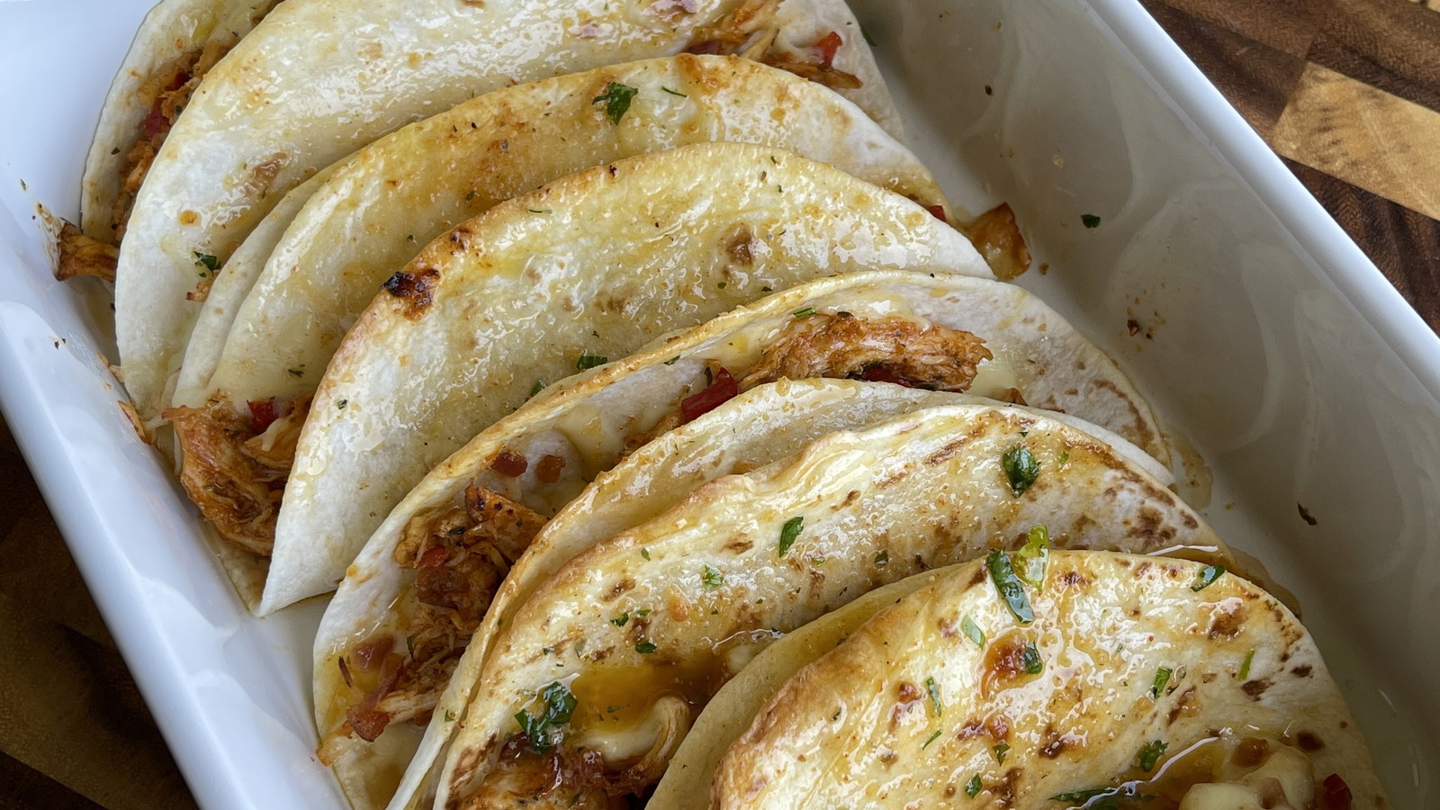 Image of Honey Garlic Butter Cheesy Tacos