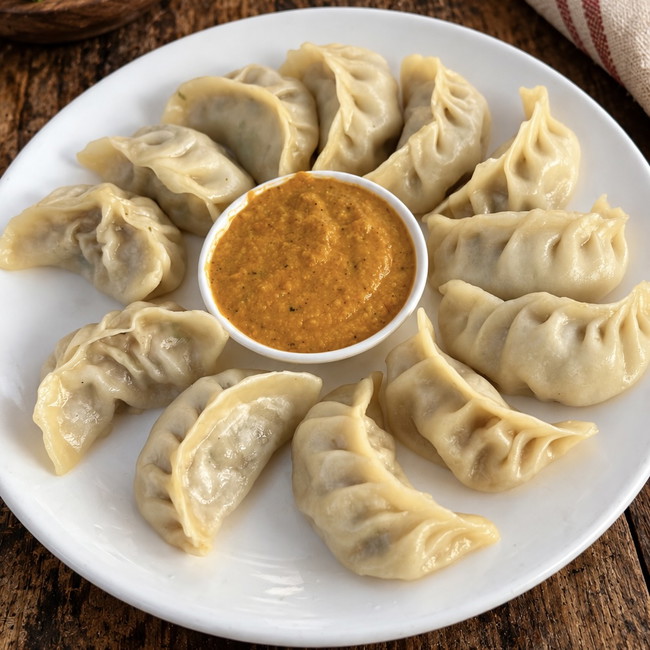 Image of nepali momos (easy beef or chicken dumplings)