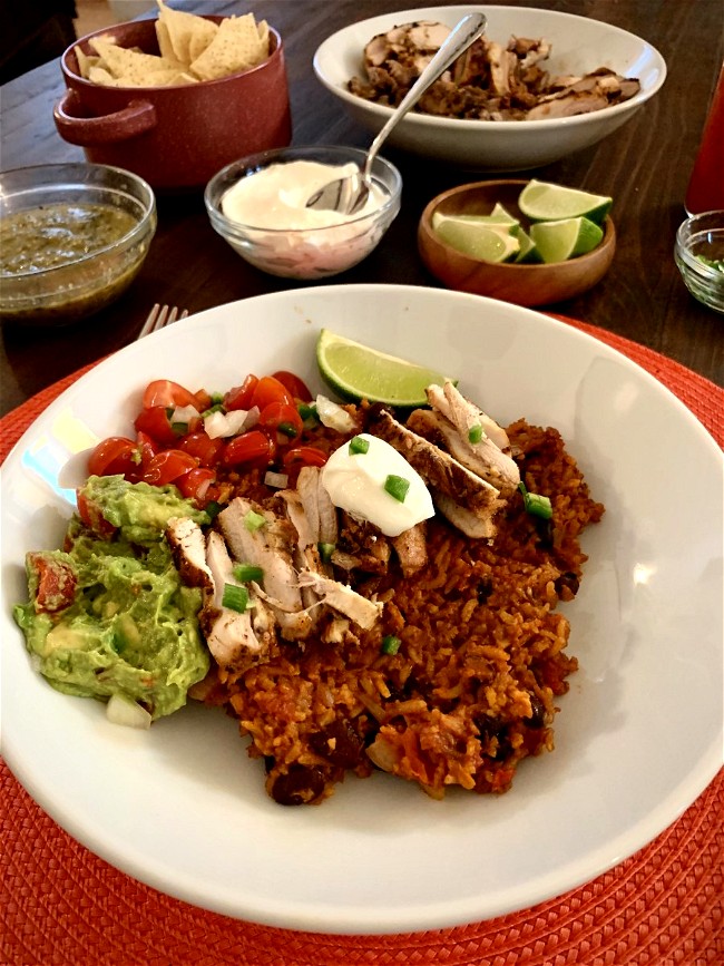 Image of Mexican-Style Brown Rice and Bean Bowl Recipe