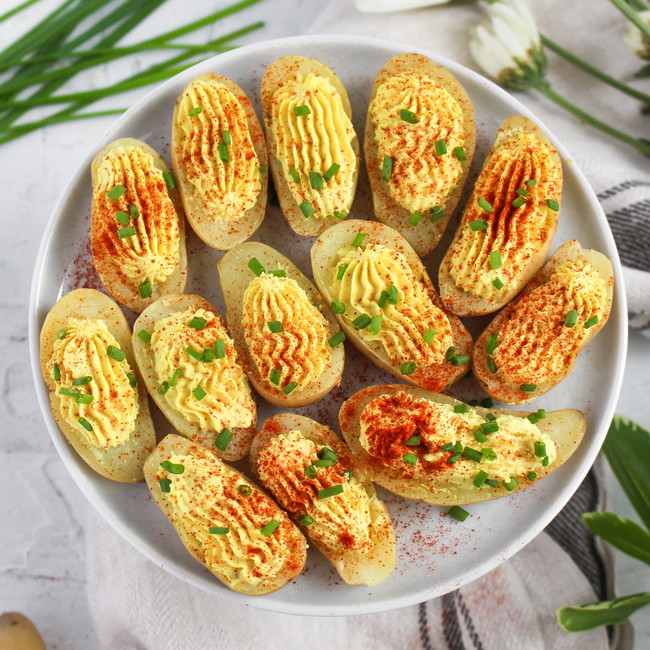 Image of Vegan Potato Deviled Eggs