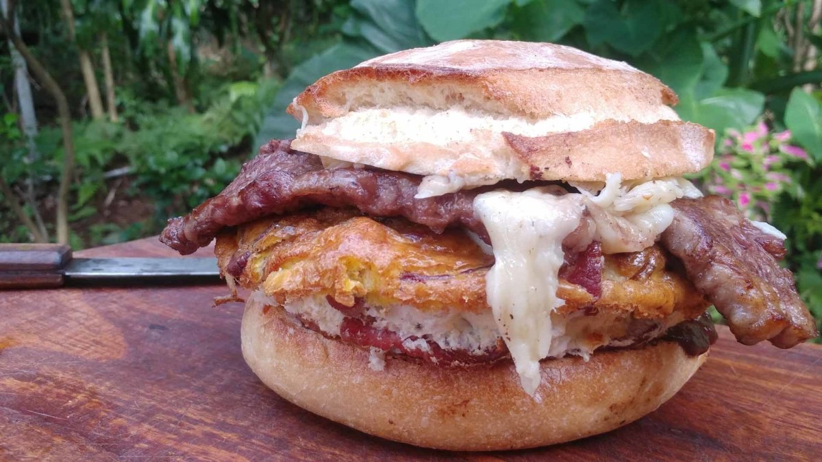 Image of Steak Bacon + Egg Sandwich