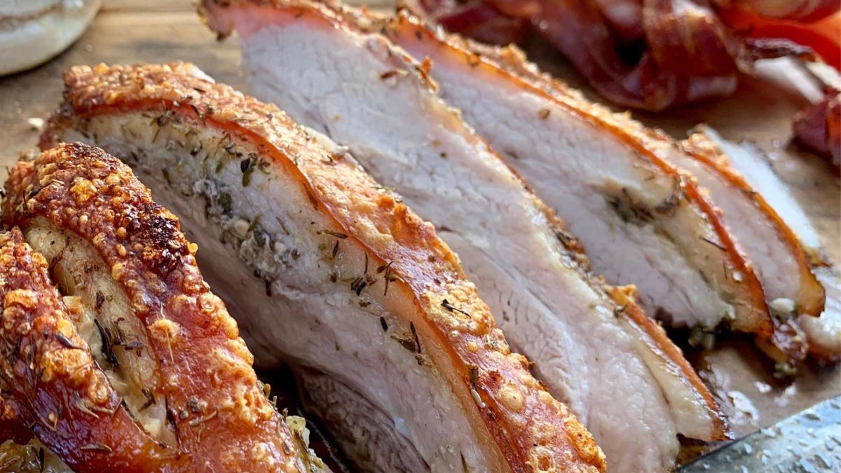 Image of Crispy Pork Belly Bacon Rolls