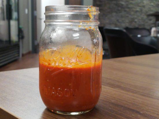 Roasted Red Jalapeño Pepper Hot Sauce