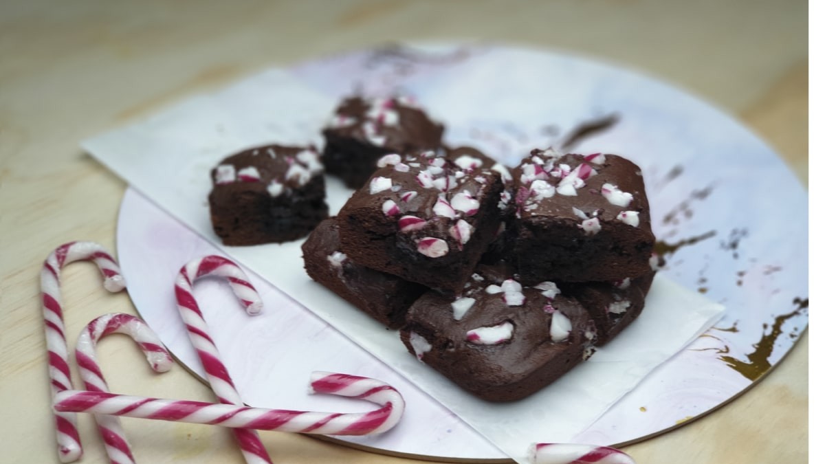 Image of Candy Cane Brownies