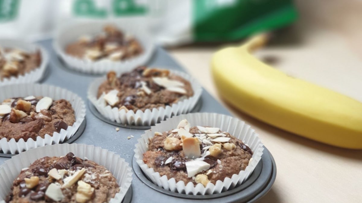 Image of Vegan Banana Nut Muffins