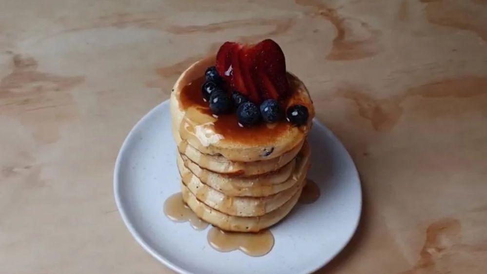 Image of Blueberry Protein Pancakes