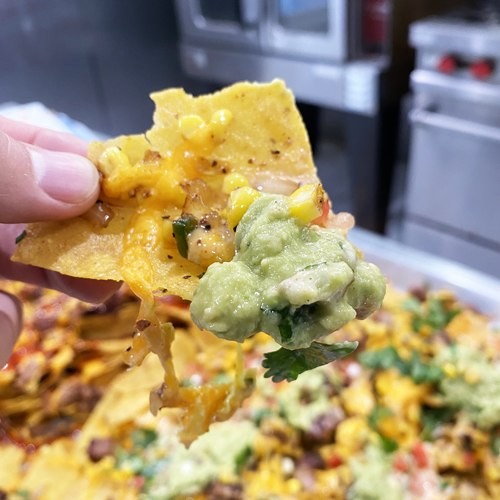 Image of Brisket Nachos with White BBQ Sauce