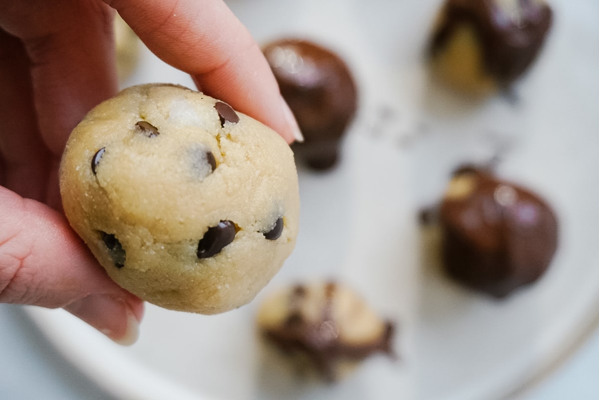 Plant Protein Cookie Dough Energy Balls
