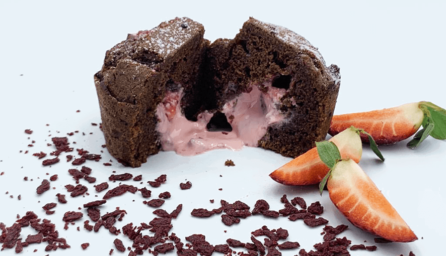 Strawberry Chocolate Lava Cake