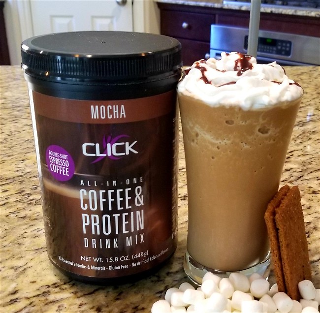 Image of Coffee Protein Recipe: S’mores CLICK Smoothie Recipe