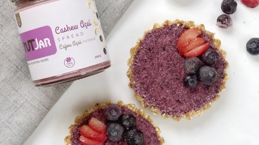 Image of No-Bake Blueberry Cashew Tart