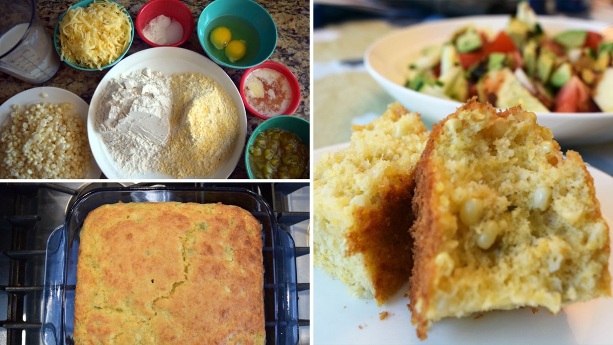 Image of Kicked-Up In Your Face Green Chile Cornbread