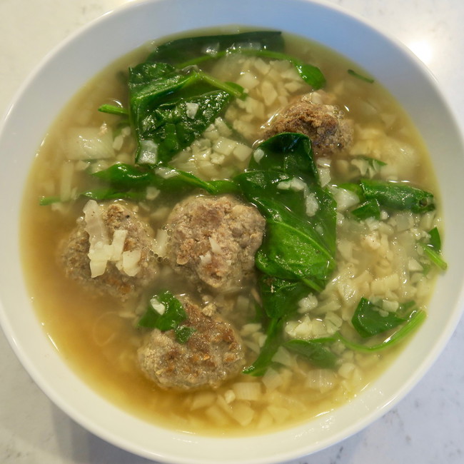 Image of italian wedding soup (keto version)