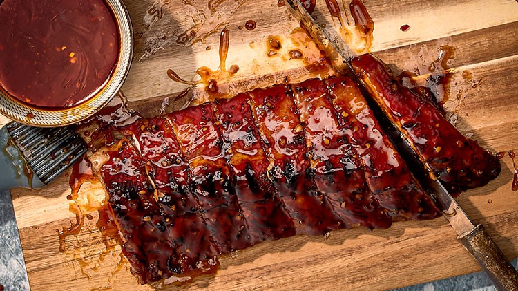 Image of Spicy Teriyaki BBQ Ribs with Ginza Couscous