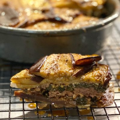 Eggplant & Beef Pie