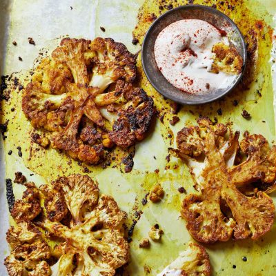 Shawarma Spiced Grilled Cauliflower