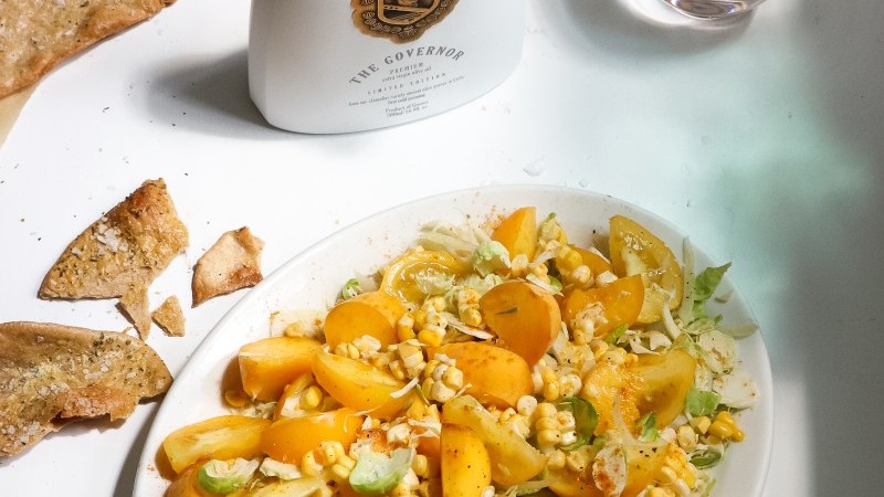 Image of Golden Tomato and Peach Salad