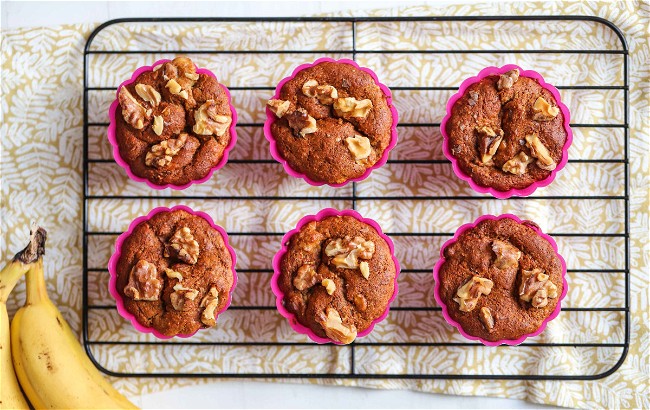 Image of Vegan Banana & Almond Muffins recipes