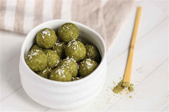 Image of Vegan Energy Balls Matcha Recipe