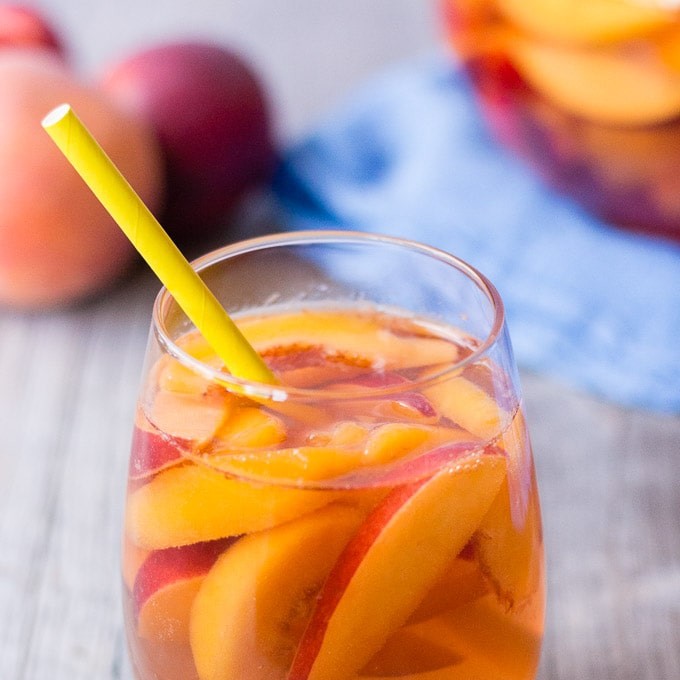 Peach Sangria - Swirls of Flavor