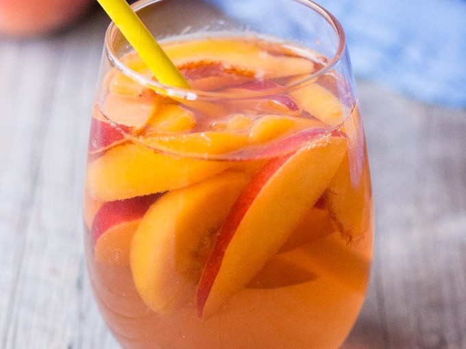 Peach Sangria - Swirls of Flavor