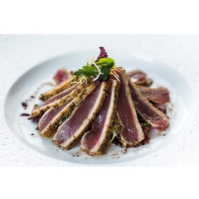Herb Crusted Tuna with Herb Salad