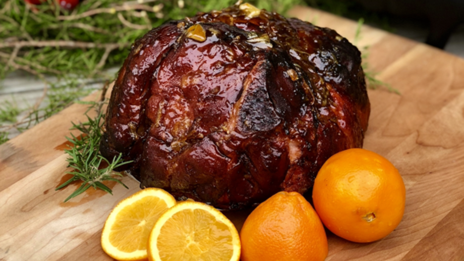 Image of Honey Orange Bourbon Double Smoked Ham