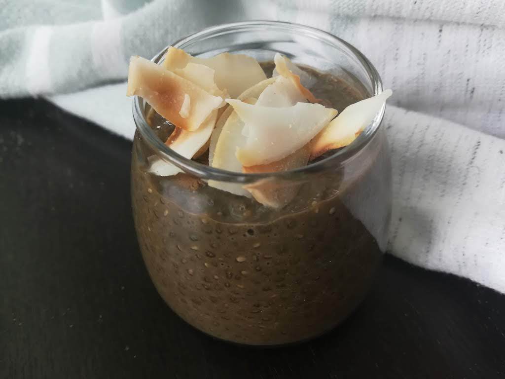 Hojicha Chia Seed Pudding