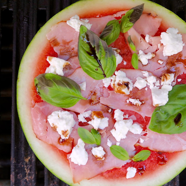Image of grilled watermelon pizza