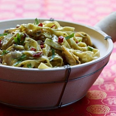 Image of Tagliatelle with Clams and Chorizo