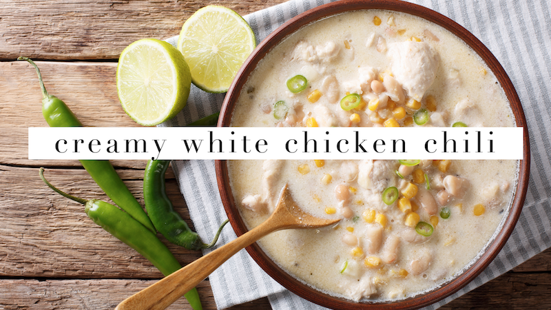Image of Slow Cooker Creamy White Chicken Chili