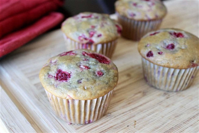 Image of Vegan Raspberry Muffins