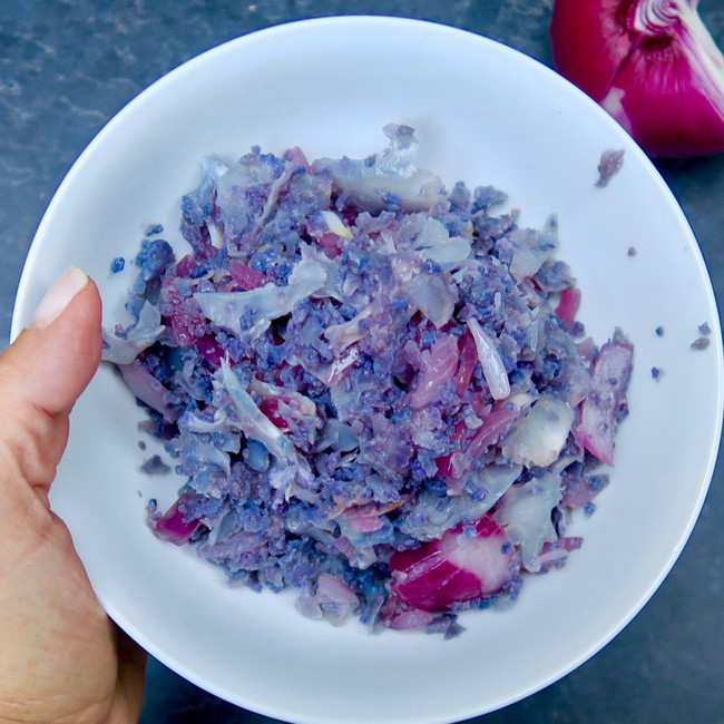 Image of purple cauliflower rice