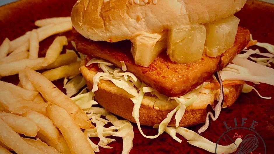 Image of Spam and Pineapple Sandwich